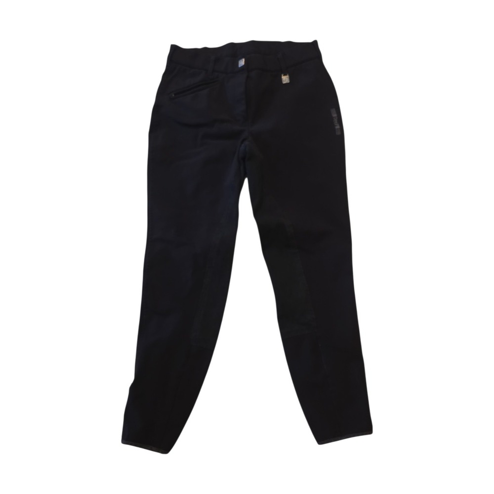 Romfh Equestrian Full Seat Riding Breeches Womens Size 30 Black Stretch